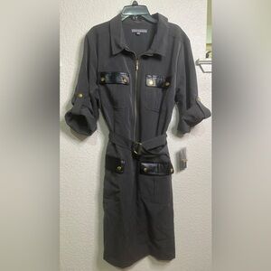 Belted Dress Sharagano